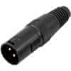 XLR-male 110 ohm black 3 pin