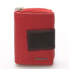 Bellugio Dámská kožená kombinovaná peněženka Ottone červená/černá