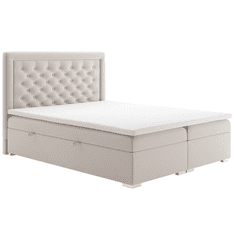 BPS-koupelny Postel boxspring, krémová, 180x200, DORMAN