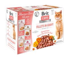 Brit Care Cat Flavour box Fillet in Gravy 12x85 g