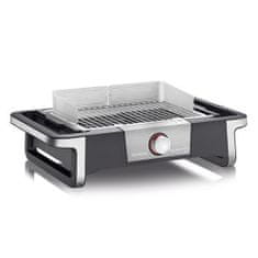 Severin Gril SENOA , PG 8113 SENOA BOOST - BBQ gril, s LED podsvícením, teplotou až 500 °C, 3000 W