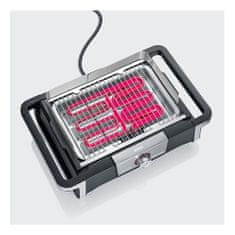 Severin Gril SENOA , PG 8113 SENOA BOOST - BBQ gril, s LED podsvícením, teplotou až 500 °C, 3000 W