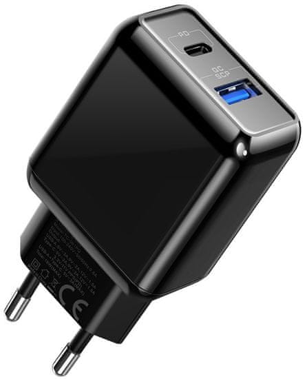 Mcdodo Smart Series 18W PD+QC Charger (EU plug) CH-6891, černá