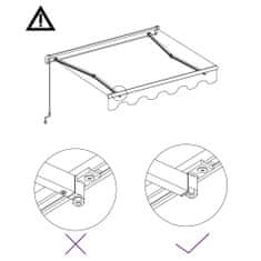 Vidaxl Automatická zatahovací markýza 600 x 300 cm žluto-bílá