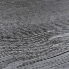 Petromila Nesamolepicí PVC podlahová prkna 5,26 m² 2 mm lesklá šedá