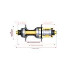 Novatec náboj D442SB-B12-MS BOOST Al 32 zadní