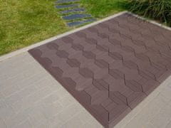 NEXTWOOD WPC dlaždice 30x30 cm, barva wenge, 1 m2 (11 ks)