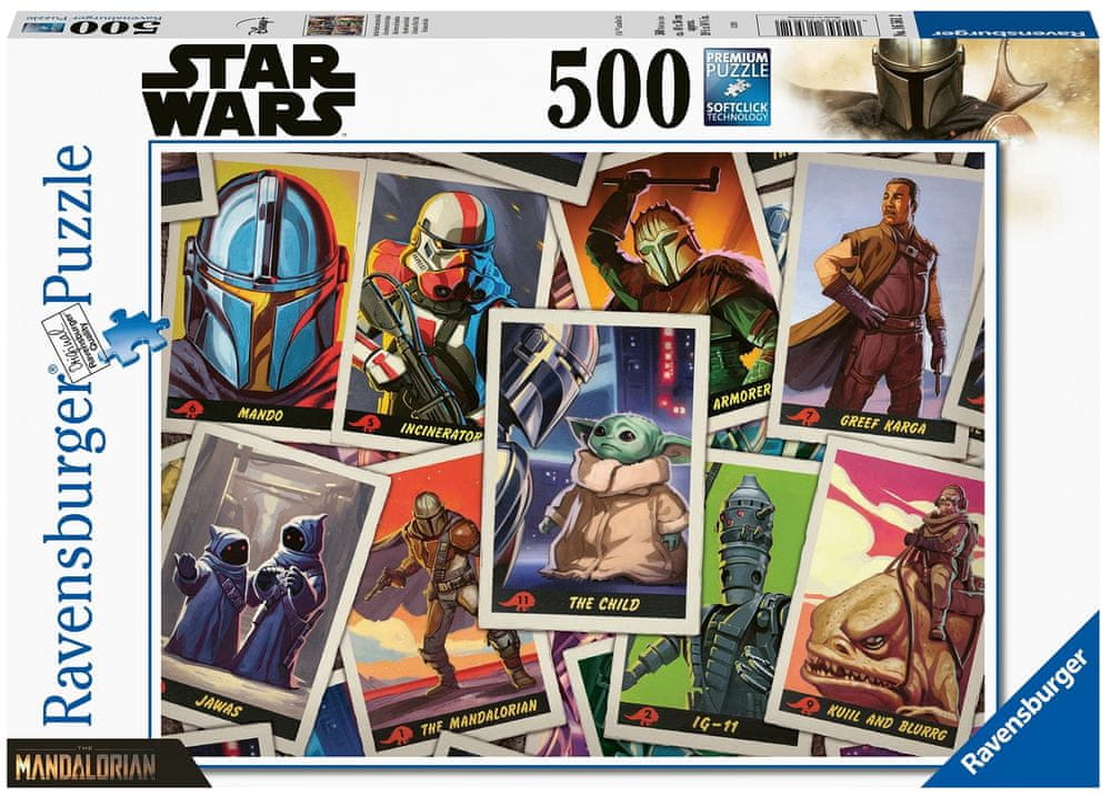 Ravensburger Puzzle 165612 The Mandalorian - "Baby Yoda" 500 dílků