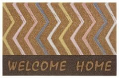 Mujkoberec Original Protiskluzová rohožka Welcome home 104657 Brown/Multicolor 45x75