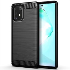 MG Carbon Case Flexible silikonový kryt na Samsung Galaxy S10 Lite, černý