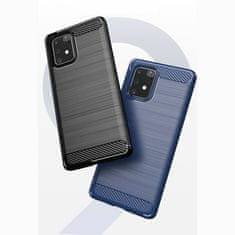 MG Carbon Case Flexible silikonový kryt na Samsung Galaxy S10 Lite, černý