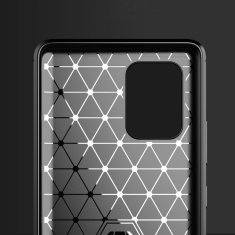 MG Carbon Case Flexible silikonový kryt na Samsung Galaxy S10 Lite, černý