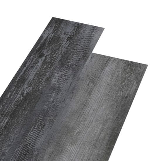 Vidaxl Podlahová krytina PVC 5,26 m2 2 mm lesklá šedá