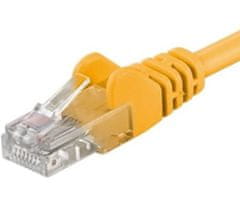 Kraftika Patch kabel utp cat 6, 1m - žlutý, nestíněné, cat.6