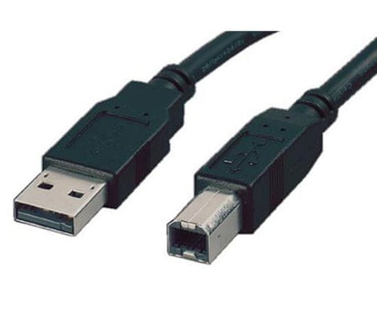 Kraftika Kabel usb 2.0 a-b 1,8m, černý, usb 2.0, kabely usb