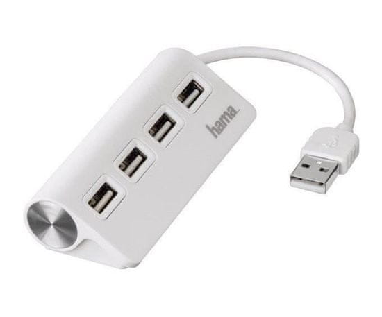 Kraftika Usb hub hama usb 2.0 1:4 bílý, usb, rozbočovače, kabely