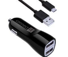 Kraftika Napájecí adaptér connect it incarz premium 2xusb 3.1a+1a