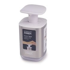 Joseph Joseph Dávkovač mýdla Presto Steel 70532, 250ml, nerez/bílý