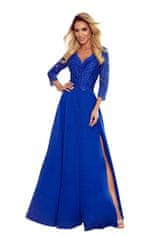 Numoco Dámské společenské šaty Amber královsky modrá M