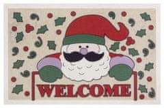 Mujkoberec Original Protiskluzová rohožka Welcome Santa 104673 multicolor 45x70