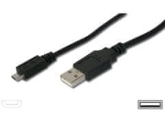 Kraftika Kabel micro usb 2.0, a-b 1,5m se silnými vodiči