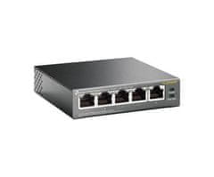 TP-Link Switch tl-sg1005p 5x glan, 4xpoe, 56w, kov, s poe