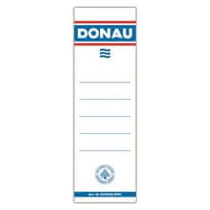 Donau Štítek pro pákové pořadače, bílý, oboustranně popisovatelný, 54x153 mm 8370920-09PL