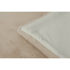 KONDELA Kožešinová deka, béžová, 150x180, RABITA NEW TYP 2