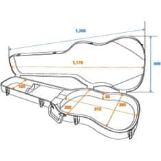 Dimavery ABS kufr pro elektrickou baskytaru