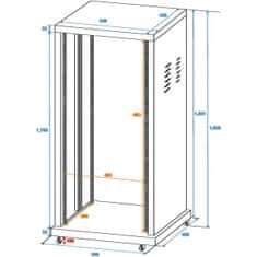 Roadinger Skříň racková 19" 40HE