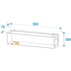 Roadinger Rack Profi 4U 25cm přepravní kufr