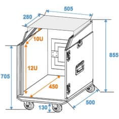 Roadinger Special kombi-case LS5, 12HE