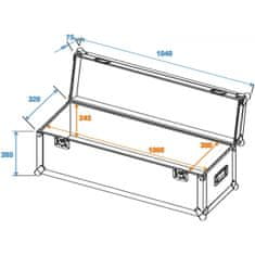 Roadinger Univerzální Case Profi 100x30x30cm