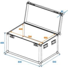 Roadinger Univerzální Case Profi 80x50x50cm