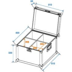 Eurolite Transportní case pro 4x PAR-64 spot krátký