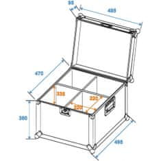 Eurolite Transportní case pro 4x PAR-56 spot dlouhý