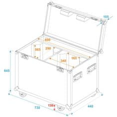 Roadinger Flightcase 2x PFE-100/120