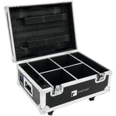 Roadinger transportní case pro 4x AKKU UP-4 QuickDMX s dobíjením