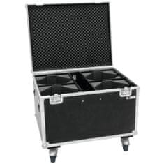 Roadinger Flightcase pro 4x LED THA-100F/THA-120PC na kolečkách