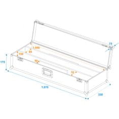 Roadinger Transportní Case pro 2x LED Eurolite LED BAR STP-7 Beam/Wash, světelná lišta