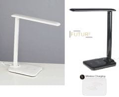 ACA  LED stmívatelná stolní lampička FUTUR2 5W/230V/CCT/320Lm/120°/IP20, USB port, černá