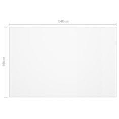 Vidaxl Ochranná fólie na stůl průhledná 140 x 90 cm 2 mm PVC