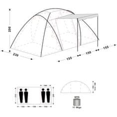 King Camp rodinný stan Bari 4