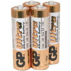 GP Ultra AA baterie, 1.5V alkalické, 4ks