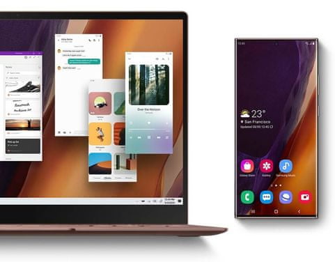 Samsung Galaxy Note20 Ultra 5G, synchronizace, přístup z PC
