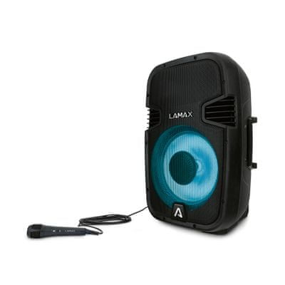 bezdrátový Bluetooth reproduktor LAMAX PartyBoomBox500 dálkové ovládání vstup na mikrofon voděodolný
