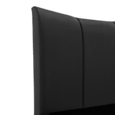 Greatstore Rám postele černý umělá kůže 140 x 200 cm