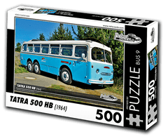 RETRO-AUTA© Puzzle BUS 09 - TATRA 500 HB (1964) 500 dílků