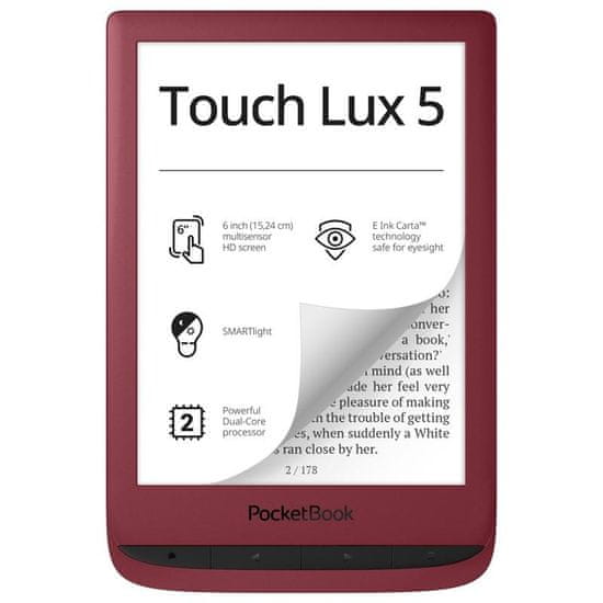 PocketBook 628 Touch Lux 5 Ruby Red