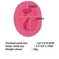 Kraftika Silikonová formička pro tvoření 3d přívěsků, mýdla